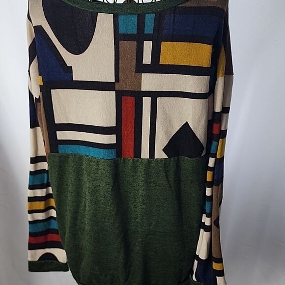 Vintage 80's 90's Abstract Lightweight Sweater Size M - Picture 4 of 5